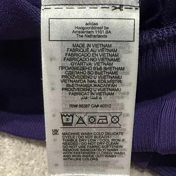 adidas Official Garment of Real Madrid Purple Track Jacket & Pants Set
